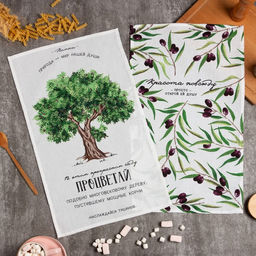 Набор кухонных полотенец Доляна Процветай, 35х60см-2шт, 100% хлопок