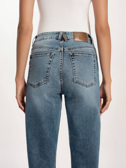 CONTE CON-738 Джинсы straight c разрезами и необработанным краем blue - Conte elegant фото 6