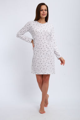 Ночная сорочка длинный рукав из кулирки Соня овечки