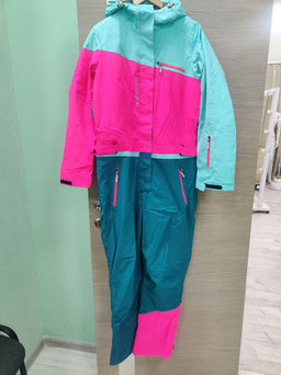 Горнолыжный комбинезон женский зимний бирюзового цвета 2327Br