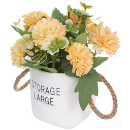 Цветочная композиция "Мечта" 10*20см Хризантемы желтые