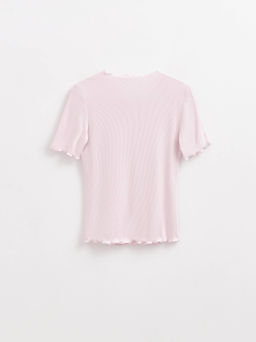 CONTE Джемпер в рубчик с декоративными швами LD 2630 pink diamond - Conte elegant фото 5