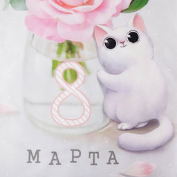 Полотенце Котики 40?73 см, 100% хлопок, саржа 190 г/м?