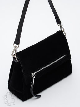 Сумка женская кожаная 8273-2PEF black Polina&Eiterou