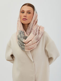 В составе шерсть. Большой теплый двусторонний палантин - Tantino фото 11