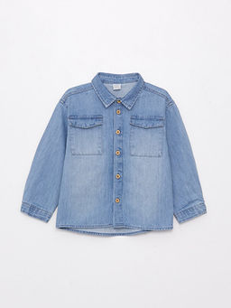 Uzun Kollu Basic Erkek Bebek Jean G?mlek