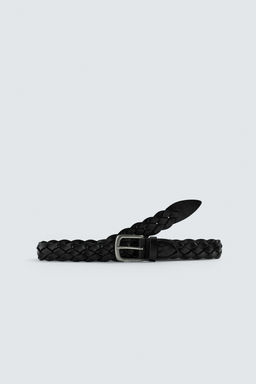 LIMITED EDITION BRAIDED LEATHER BELT - Zara фото 3
