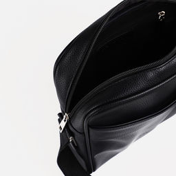 Сумка мужская TEXTURA через плечо, искусственная кожа, цвет чёрный  фото 6