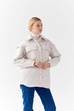 Куртка женская демисезонная 23983 (бежевый) - Kankan фото 20