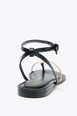 FLAT SANDALS WITH DETAIL - Zara фото 18