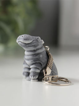 Брелок "Бегемотик сидящий маленький", 3,7см