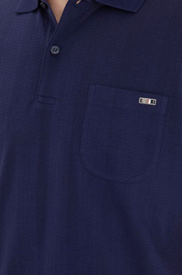 Мужская темно-синяя футболка с воротником-поло - U.s. polo assn фото 7