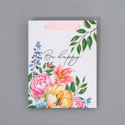 Пакет ламинированный двухсторонний Будь счастлива, MS 18 23 10 см - Дарите счастье фото 6