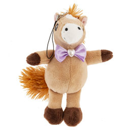 Игрушка набивная "Лошадка", с цепочкой, L10 W10 H14 см, 3в.