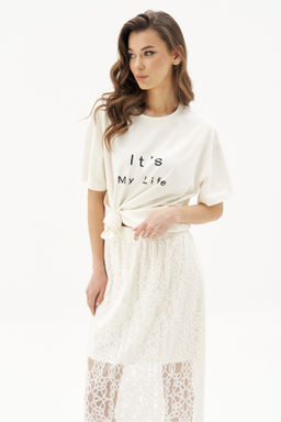 Костюм юбочный 4864 белый - Fantazia mod фото 3