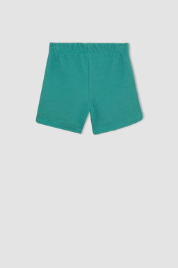 Вафельные шорты для девочек - Defacto фото 9