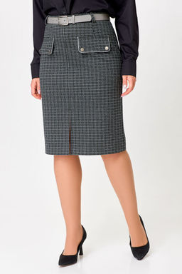 Блуза Swallow 803.2 черный+серебряный узор фото 172