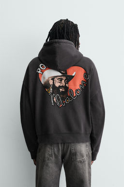 POST MALONE HOODIE - Zara фото 3
