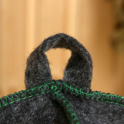 Шапка для бани  Новогодняя Ель и синие бусы, серая - Simaland фото 3