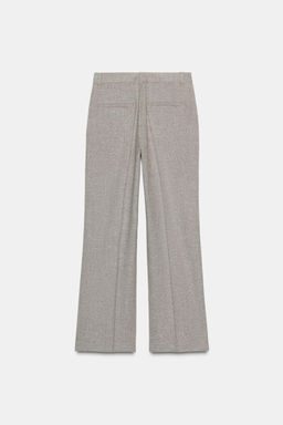 TEXTURED RUSTIC STRAIGHT-LEG TROUSERS - Zara фото 7