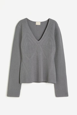 Jersey en punto pointelle - H&m фото 3