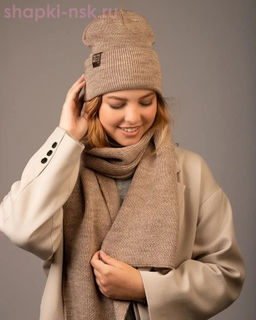 LS 11 PL 11 Комплект женский (колпак+шарф) (56-58)