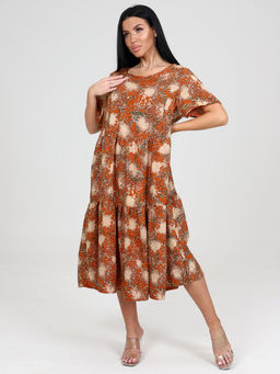 20 ПЛАТЬЕ ЖЕНСКОЕ (Рыжий) - А-дина фото 2