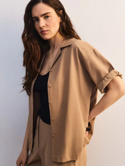 Блуза оверсайз из хлопка и вискозы ZR2605012010-63 / Zarina