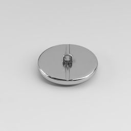 Цена за 3 шт. Пуговица металлическая на ножке «Рябь», декоративная, d=25 мм, цвет чёрный, серебряный