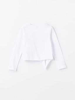 Bisiklet Yaka K?z ?ocuk Ti??rt - Waikiki фото 3