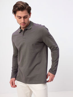 Джемпер мужской с воротником поло GREG G155V-PH24-OZ4 (зеленый)  фото 3