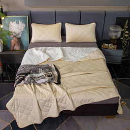 Велюровое покрывало ромб OVF038 240*260