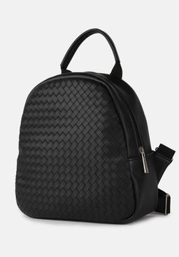 Рюкзак Модель №1523 | кожзам | плетенка | черный | Р817-1 | 33293