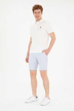 Мужские голубые тканые шорты - U.s. polo assn фото 8
