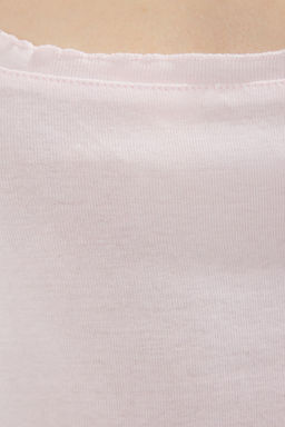 TRENDYOLMILLA Pembe Karyoka Dikisli Fitted/Vucuda Oturan Orme Atlet TWOSS25AL00024  фото 3