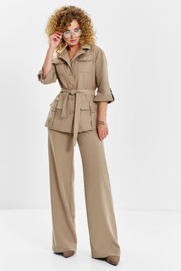 Костюм Euro Moda 630 бежевый