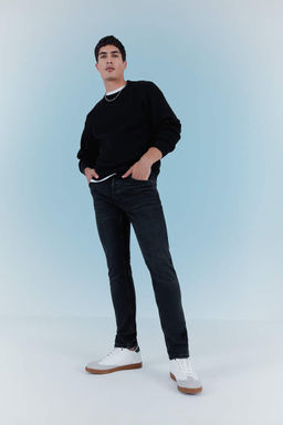 Джинсовые брюки скинни Wiser Carlo очень узкого кроя с нормальной талией и очень узкими штанинами - Defacto фото 10