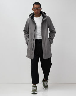 Парка спортивная мужская с капюшоном softshell серого цвета 9565Sr - Mtforce фото 11