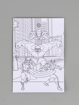 Цена за 10 шт. Наклейки бумажные «Супергерои», c раскраской на обороте, 11 × 15.5 см