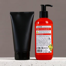 Подарочный набор косметики На всякий пожарный случай, гель для душа 300 мл и гель для бритья 110 мл, HARD LINE