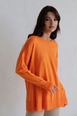 10206 Удлинённый джемпер оранжевый - Martichelli фото 3