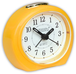 Будильник Mirron кварцевый с подстветкой желтый 2609yellow