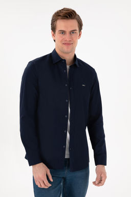 Erkek Lacivert Uzun Kollu Basic G_mlek Sepette S_rpriz _ndirim