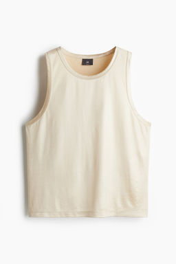 Camiseta de deporte satinada sin mangas Loose Fit - H&m фото 4
