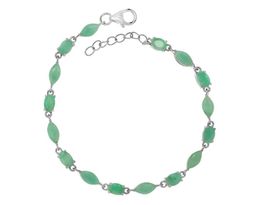 Браслет из серебра изумруд берилл, Мелодия