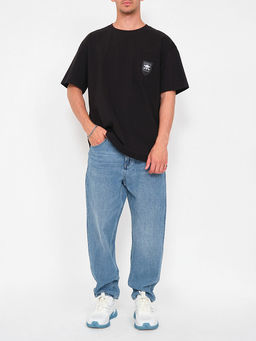 Черная футболка False not true - 0not1 фото 3