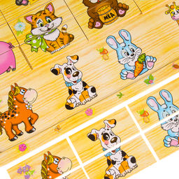 Пазл разрезные картинки Учим животных - Лесная мастерская фото 17