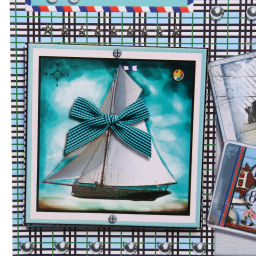 Цена за 12 шт. Пакет подарочный "Винтаж" 31*42*12 см, микс