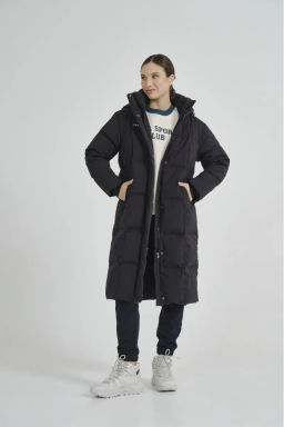 Пуховик длинный Чёрный