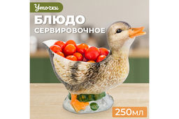 Блюдо сервировочное 250 мл 17*9,5*12,5 см "Уточка" керамика
